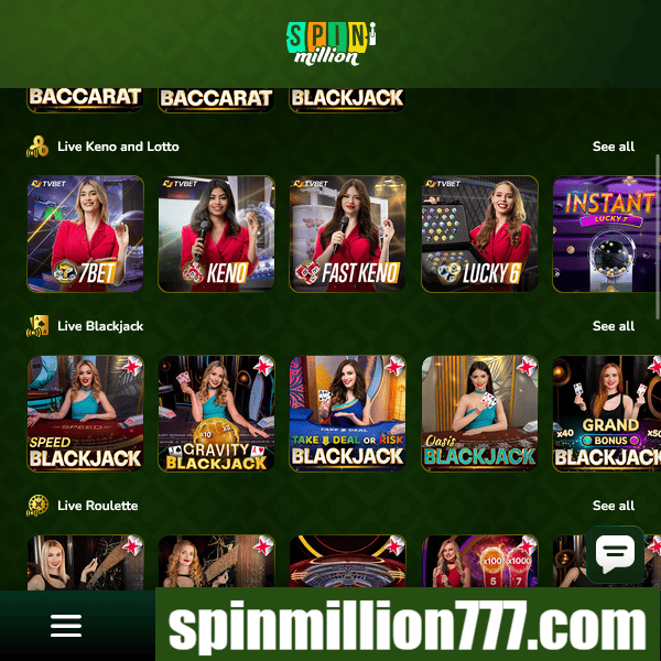 Spin Million - Keno et Lotto en direct