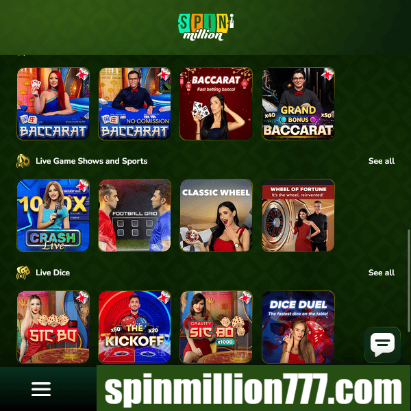 Spin Million - Roulette en direct