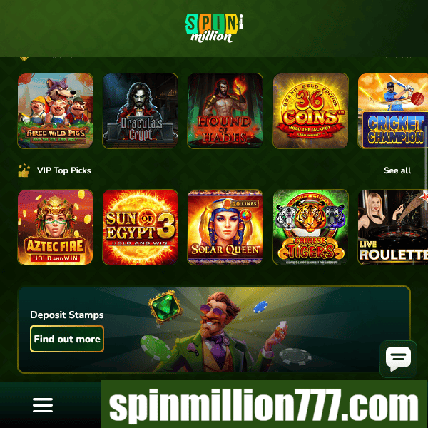 Spin Million - Sélection VIP